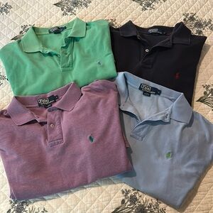 Polo men’s shirts ( 4 included ) all are Large